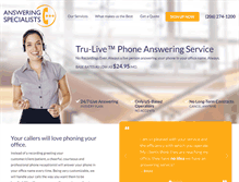Tablet Screenshot of answering-services-seattle.com